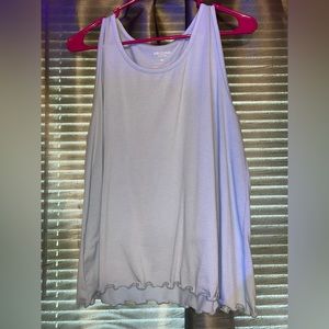 Flowy baby blue tank top.